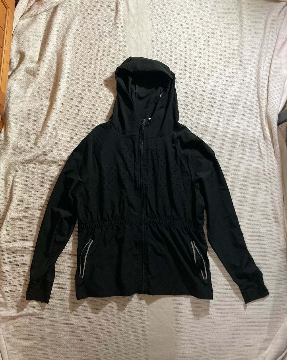 Cali Sport Hooded Athletic Windbreaker Jacket with Perforated Venting